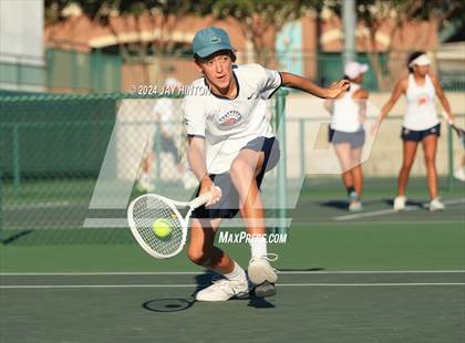 Thumbnail 2 in Round Rock Westwood vs Seven Lakes (UIL 6A Tennis Final) photogallery.