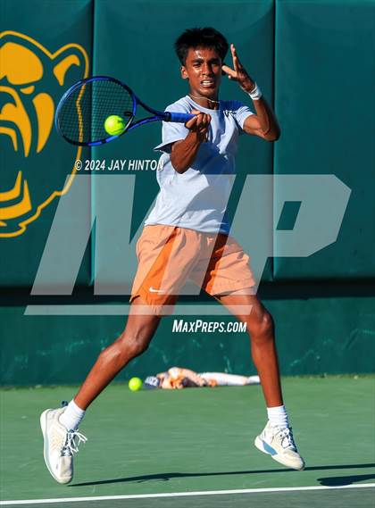 Thumbnail 3 in Round Rock Westwood vs Seven Lakes (UIL 6A Tennis Final) photogallery.