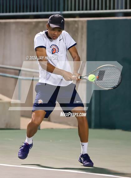 Thumbnail 3 in Round Rock Westwood vs Seven Lakes (UIL 6A Tennis Final) photogallery.