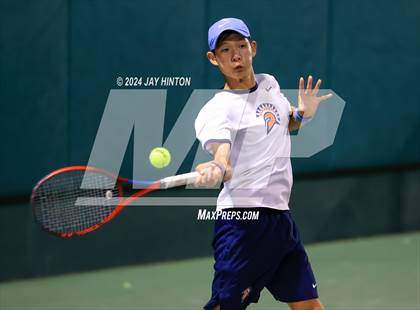 Thumbnail 2 in Round Rock Westwood vs Seven Lakes (UIL 6A Tennis Final) photogallery.