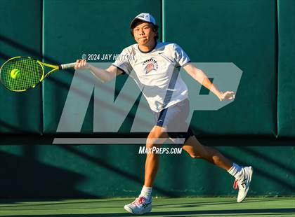 Thumbnail 2 in Round Rock Westwood vs Seven Lakes (UIL 6A Tennis Final) photogallery.