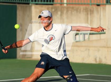 Thumbnail 2 in Round Rock Westwood vs Seven Lakes (UIL 6A Tennis Final) photogallery.
