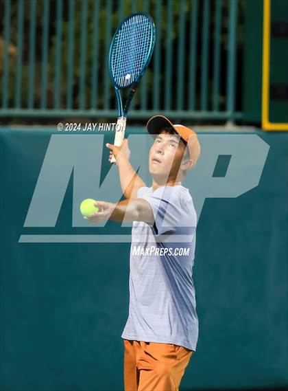 Thumbnail 3 in Round Rock Westwood vs Seven Lakes (UIL 6A Tennis Final) photogallery.