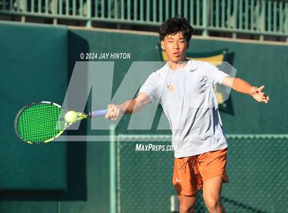 Thumbnail 3 in Round Rock Westwood vs Seven Lakes (UIL 6A Tennis Final) photogallery.