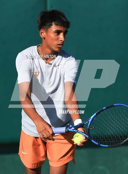 Thumbnail 2 in Round Rock Westwood vs Seven Lakes (UIL 6A Tennis Final) photogallery.