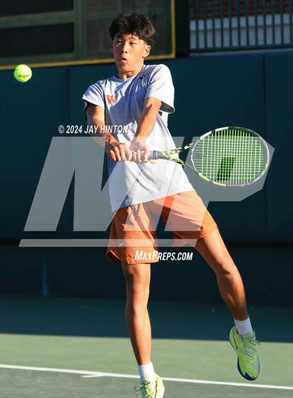 Thumbnail 1 in Round Rock Westwood vs Seven Lakes (UIL 6A Tennis Final) photogallery.