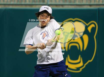 Thumbnail 2 in Round Rock Westwood vs Seven Lakes (UIL 6A Tennis Final) photogallery.