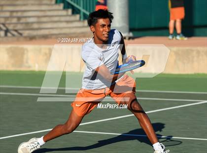 Thumbnail 2 in Round Rock Westwood vs Seven Lakes (UIL 6A Tennis Final) photogallery.
