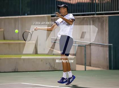 Thumbnail 2 in Round Rock Westwood vs Seven Lakes (UIL 6A Tennis Final) photogallery.