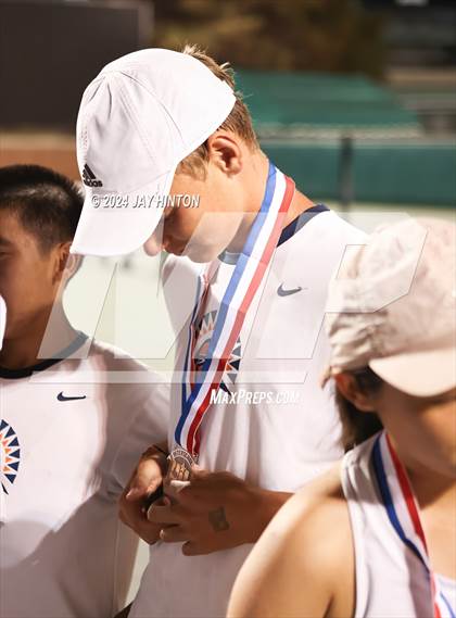 Thumbnail 2 in Round Rock Westwood vs Seven Lakes (UIL 6A Tennis Final) photogallery.