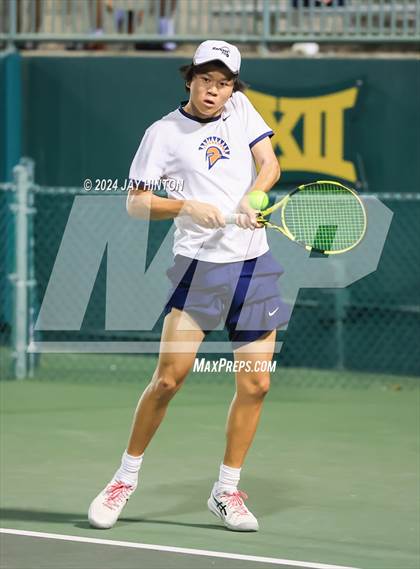 Thumbnail 3 in Round Rock Westwood vs Seven Lakes (UIL 6A Tennis Final) photogallery.