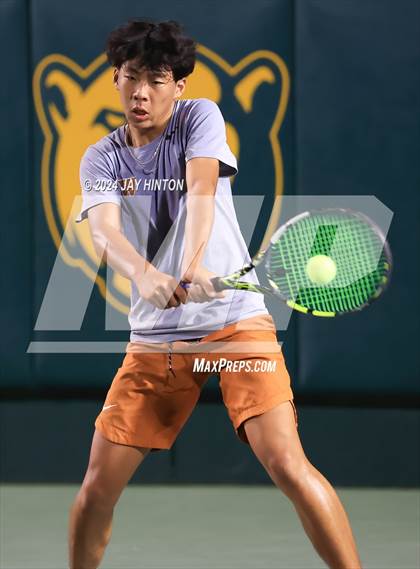 Thumbnail 3 in Round Rock Westwood vs Seven Lakes (UIL 6A Tennis Final) photogallery.