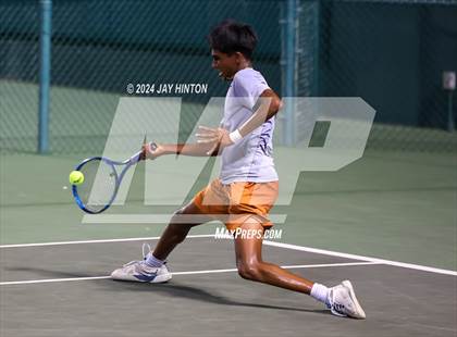 Thumbnail 3 in Round Rock Westwood vs Seven Lakes (UIL 6A Tennis Final) photogallery.