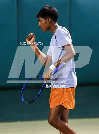Thumbnail 3 in Round Rock Westwood vs Seven Lakes (UIL 6A Tennis Final) photogallery.