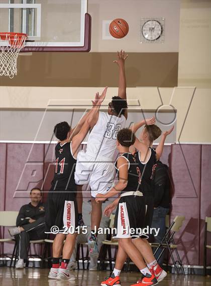 Thumbnail 1 in Sacramento Country Day vs. Desert Pines (MaxPreps Holiday Classic) photogallery.