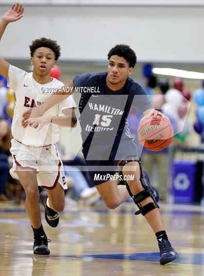 Thumbnail 3 in Hamilton Heights Christian Academy vs. Memphis East photogallery.