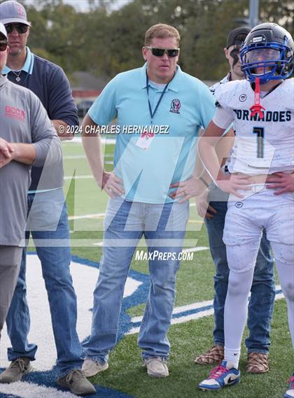 Thumbnail 2 in Grace Classical Christian Academy vs. West Texas Tornadoes (TAIAO Division III Final) photogallery.