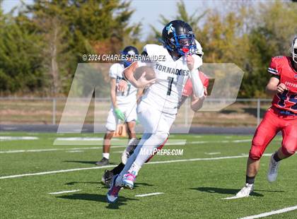 Thumbnail 2 in Grace Classical Christian Academy vs. West Texas Tornadoes (TAIAO Division III Final) photogallery.