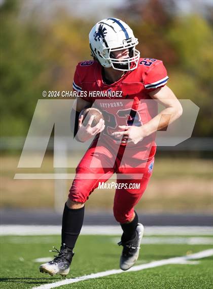 Thumbnail 3 in Grace Classical Christian Academy vs. West Texas Tornadoes (TAIAO Division III Final) photogallery.