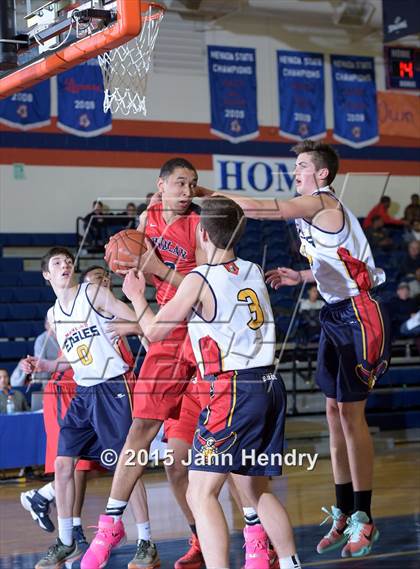 Thumbnail 2 in Findlay Prep vs Mainland Eagles, NZ (Tarkanian Classic) photogallery.