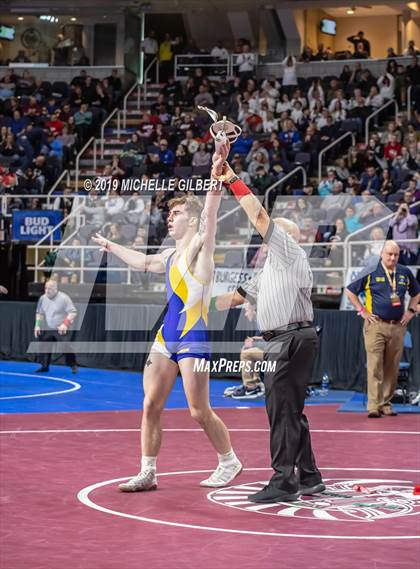 Thumbnail 3 in NYSPHSAA D2 Wrestling Championships (Semifinals 152 - 220 lbs) photogallery.
