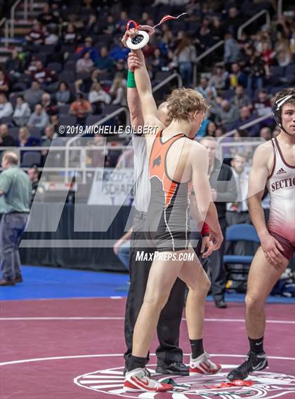 Thumbnail 3 in NYSPHSAA D2 Wrestling Championships (Semifinals 152 - 220 lbs) photogallery.