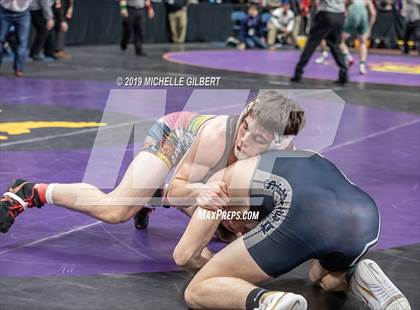Thumbnail 3 in NYSPHSAA D2 Wrestling Championships (Semifinals 152 - 220 lbs) photogallery.