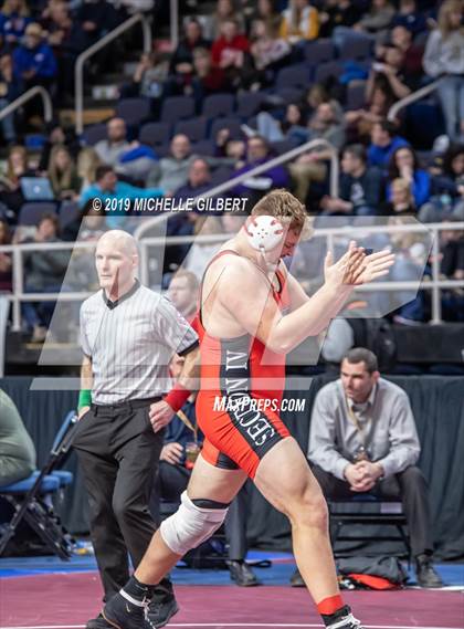 Thumbnail 1 in NYSPHSAA D2 Wrestling Championships (Semifinals 152 - 220 lbs) photogallery.