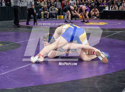 Thumbnail 1 in NYSPHSAA D2 Wrestling Championships (Semifinals 152 - 220 lbs) photogallery.