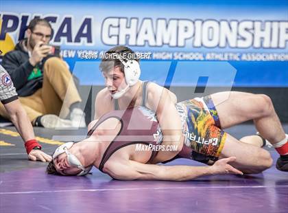Thumbnail 1 in NYSPHSAA D2 Wrestling Championships (Semifinals 152 - 220 lbs) photogallery.