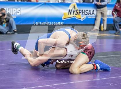 Thumbnail 3 in NYSPHSAA D2 Wrestling Championships (Semifinals 152 - 220 lbs) photogallery.