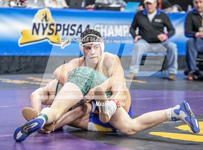 Thumbnail 1 in NYSPHSAA D2 Wrestling Championships (Semifinals 152 - 220 lbs) photogallery.