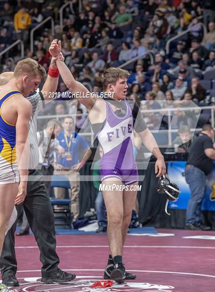 Thumbnail 1 in NYSPHSAA D2 Wrestling Championships (Semifinals 152 - 220 lbs) photogallery.