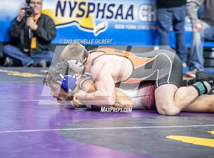Thumbnail 2 in NYSPHSAA D2 Wrestling Championships (Semifinals 152 - 220 lbs) photogallery.