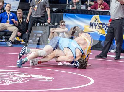Thumbnail 3 in NYSPHSAA D2 Wrestling Championships (Semifinals 152 - 220 lbs) photogallery.