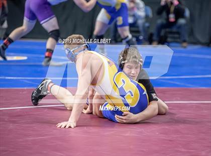 Thumbnail 1 in NYSPHSAA D2 Wrestling Championships (Semifinals 152 - 220 lbs) photogallery.
