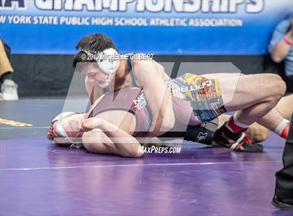 Thumbnail 3 in NYSPHSAA D2 Wrestling Championships (Semifinals 152 - 220 lbs) photogallery.