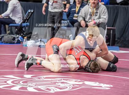 Thumbnail 3 in NYSPHSAA D2 Wrestling Championships (Semifinals 152 - 220 lbs) photogallery.