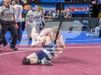 Thumbnail 3 in NYSPHSAA D2 Wrestling Championships (Semifinals 152 - 220 lbs) photogallery.