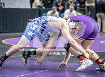 Thumbnail 3 in NYSPHSAA D2 Wrestling Championships (Semifinals 152 - 220 lbs) photogallery.