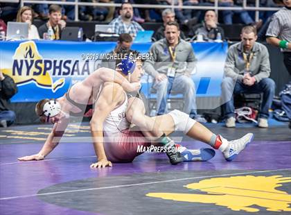 Thumbnail 1 in NYSPHSAA D2 Wrestling Championships (Semifinals 152 - 220 lbs) photogallery.