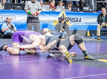 Thumbnail 2 in NYSPHSAA D2 Wrestling Championships (Semifinals 152 - 220 lbs) photogallery.