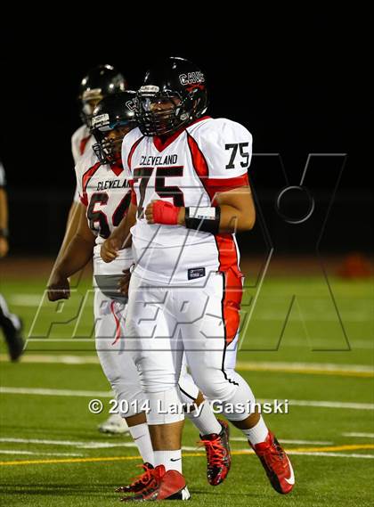 Thumbnail 1 in Cleveland vs. Santa Clarita Christian photogallery.