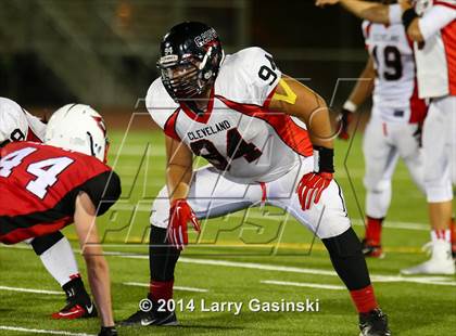 Thumbnail 2 in Cleveland vs. Santa Clarita Christian photogallery.