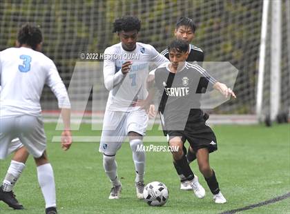 Thumbnail 1 in Servite vs. Bellarmine College Prep (Adidas So Cal College Showcase) photogallery.