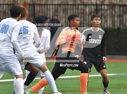 Thumbnail 1 in Servite vs. Bellarmine College Prep (Adidas So Cal College Showcase) photogallery.