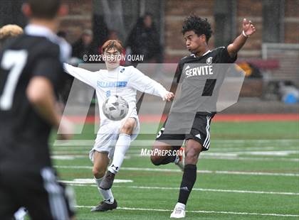Thumbnail 1 in Servite vs. Bellarmine College Prep (Adidas So Cal College Showcase) photogallery.