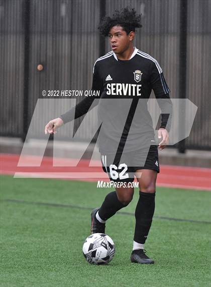 Thumbnail 3 in Servite vs. Bellarmine College Prep (Adidas So Cal College Showcase) photogallery.