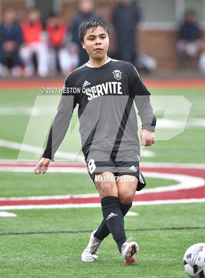 Thumbnail 1 in Servite vs. Bellarmine College Prep (Adidas So Cal College Showcase) photogallery.