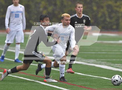 Thumbnail 1 in Servite vs. Bellarmine College Prep (Adidas So Cal College Showcase) photogallery.
